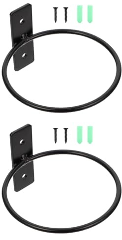 UKCOCO 2 Piezas Soporte de Pared para Macetas de Hierro Colgador de Plantas Decorativo para Interior y Exterior Estante de Macetero de Pared para Jardín y Balcón Fácil Instalación y