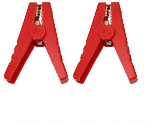 2 clip da 150 A per caricabatterie da auto, denti rivestiti in rame isolato, morsetti resistenti da 95 mm con presa forte e connessione affidabile (nero)