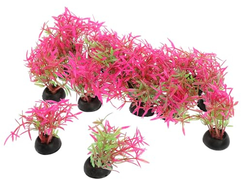 Abaodam Lot de 20 Plantes Aquatiques en Plastique pour Aquarium D’eau Douce Décorations pour Aquarium Betta Décoration D’aquarium à Poissons Accessoires pour Décor D’aquarium