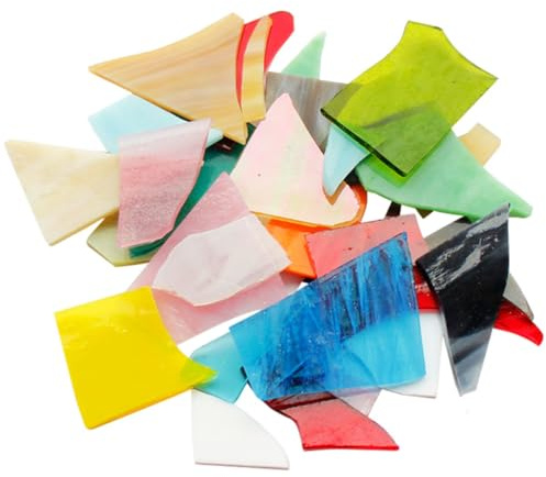 Toddmomy Glassteine Bastelmaterial 1 Satz mit Glatter Oberfläche für Selbstgemacht Bastelmaterialien und Ktv Moderne Stil ca 1000g Zufällige Farbe