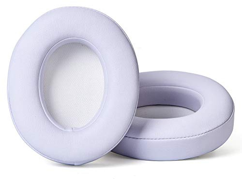 Professional Replacement Ear Pads for Beats Studio 2 and Studio 3（ B0500, B0501 / Soft Protein Leather/Noise Isolation Memory Foam/Does NOT Fit Beats Solo (White)