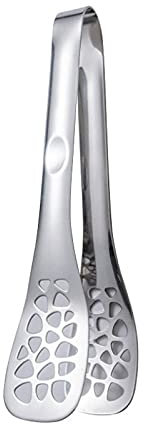 RTHGTFQZ Pinze Cucina Pinze in Acciaio Inox, for servire a Buffet, Pasticceria, Barbecue, Dimensioni: 25 * 5 cm, Antiaderente