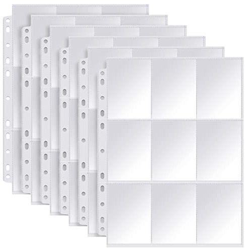 Ailvor Sammelkartenhüllen, transparente Sammelkartenhüllen, Sammelkarten mit 360 Fächern, doppelseitiger Blanko-Sammelordner, Sammelkartenzubehör zum Sammeln aller Arten von Karten, 20 Seiten