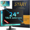 STARY 2 Stück Blickschutzfilter 24 Zoll 16:9 Bildschirmschutz - Anti-Blaulicht, Anti-Glare, abnehmbare Sichtschutzfolie für 24 Monitor, Kompatibel mit HP, ASUS, DELL, Acer/Lenovo