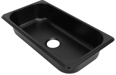 Small Bar Stainless Steel Kitchen Sink - Rectangular Single Bowl With 40mm Sewer Outlet, Embedded Hand Wash Basin for Boat, Caravan, Yachts (Spray Coated)
