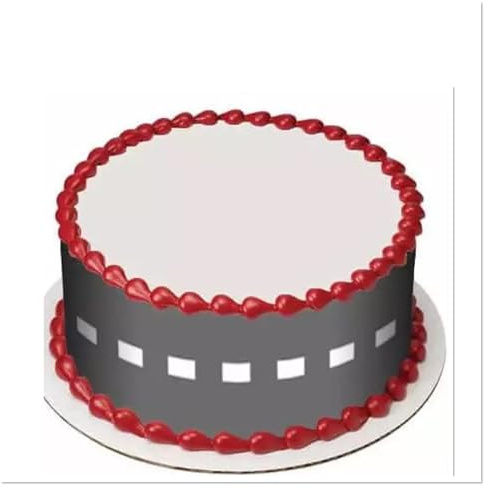 Tortenbänder Rennstrecke, Straße 4 Teilig aus Fondant Geburtstag, Hochzeit Tortenband essbar Essbare Tortendeko Geburtstagstorte