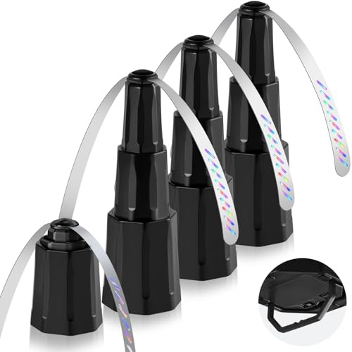 hyxjzh Fly Fans for Tables - Bug Fans with Holographic Blades, Battery Operated Fly Repellent Fan, Keep Flies Away from Picnic, BBQ, Restaurant, Party, Indoor and Outdoor, 4 Pack