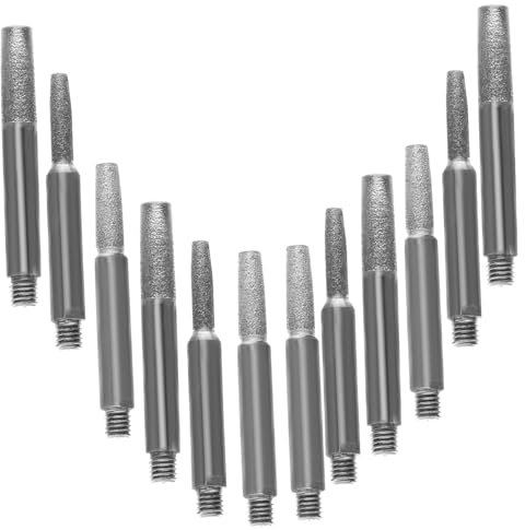 Veemoon 12pcs Professional Chainsaw Sharpener Kit Stones Easy to Use Sharpening Stones for Chainsaws Lawn Mowers
