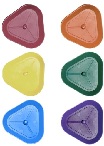 BIGULA Spielkartenhalter, dreieckige Form, Kartenhalter für Senioren, Kinder, Erwachsene, einfach zu bedienen, 6 Stück
