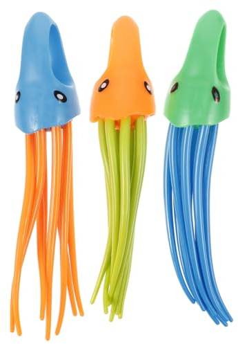 BCOATH 3 pièces Jouets de Plongée Poids Lesté pour Piscine et Bain Jouets Animaux Marins Colorés pour Garçon Fille Stimulent Le Jeu Coordination Adaptés à Chaque Âge