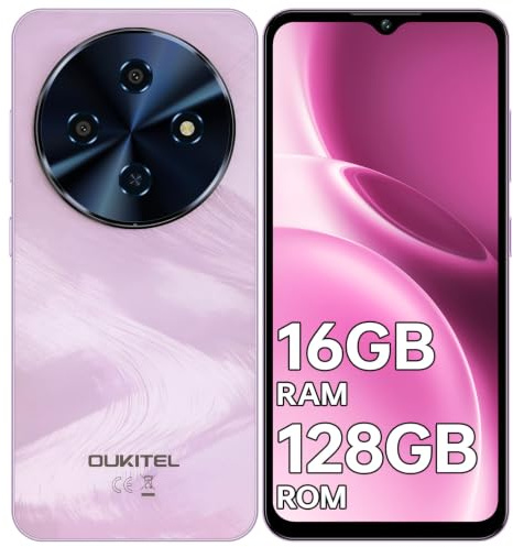 OUKITEL C5 Smartphone Pas Cher, 16GO+128GO/1TO, Écran 6.52 Téléphone | 5000mAh Batterie, 13MP+5MP Telephone Portable Pas Cher, Smartphone 4G Dual SIM/Face ID/GPS/OTG/3.5mm Jack