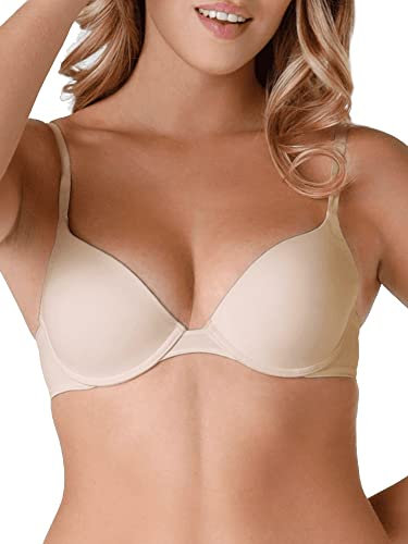 Wonderbra Women T shirt Bra T Shirt Bra, Beige, 34G