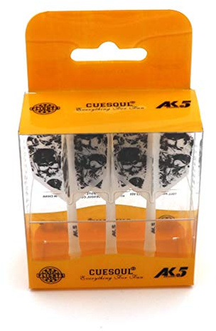 CUESOUL ROST Personalisierte integrierte Dartpfeile Schäfte Schäfte und Darts Flights Medium, 3er Set Schädel Pattern (CSAK-5KL11-S)