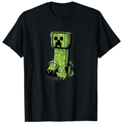 Minecraft Creeper Graffiti Sit T-Shirt