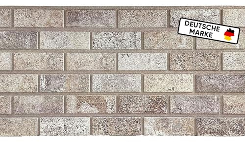 AS Country Stone - Wandpaneele Steinoptik - 3D Effekt - Wandverkleidung Steinoptik für Küche, Wohnzimmer, Innen- und Außenbereich - Steinoptik Styropor - 3D Wandpaneele - Akustikpaneele | ST420 |