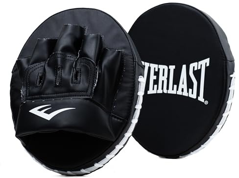 Pao da Boxe Everlast Core (nero) con superficie in tela, nocche ventilate e imbottitura in schiuma – Protezione contro guantoni da boxe, guanti MMA e Kick Boxing – Originale Everlast