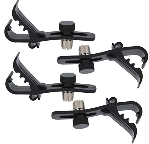 Pince pour microphone à tambour, Support de microphone réglable pour tambour, Pinces pour microphone à tambour, 2 par paquet, pour batteurs et instruments de musique