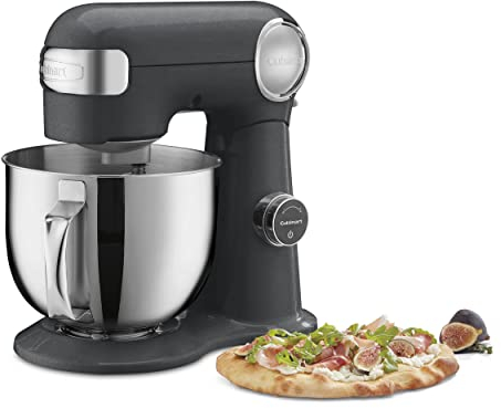 Cuisinart SMD-50GPH Precision Pro - Batidora digital de 5,5 cuartos con 12 velocidades, 3 ajustes de preparación de alimentos preprogramados, tazón de mezcla, whisk, remo de mezcla plana, gancho de