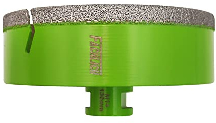 Forets Carrelage Diamant 130mm - FACHLICH Brasé Sous Vide et Trépans avec Filetage M14 pour Perçage à sec en Porcelaine Carrelage Granit Marbre