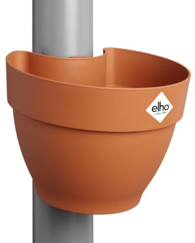 elho Vibia Campana fallrohrpflanzgefäss 22cm Blumentopf - Terra | L 19.1 x B 21.6 x H 16.3 cm | Für den Außenbereich geeignet