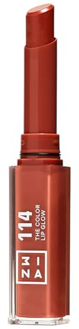 3INA MAKEUP - The Color Lip Glow 114 - Terracota - Labial Hidratante Terracota con Manteca de Karité para Nutrir los Labios - Barra de Labios Brillo - Bálsamo Alta Pigmentación Vegan - Cruelty Free