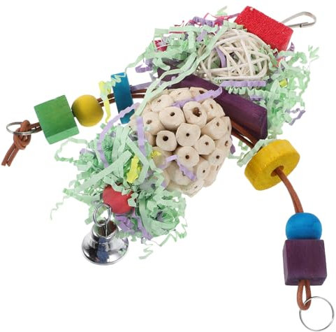 Amosfun Papagei Kauspielzeug Hängendes Spielzeug Für Vögel Robust Und Multifunktional Spielzeug Aktivität Und Entspannung Im Käfig Für Sittiche Und Andere Haustiervögel