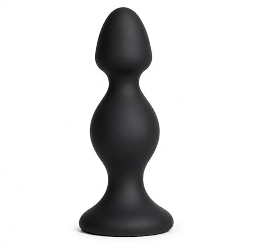 Obaie Analplug 5cm Breite für Frauen & Männer - Anal Plug Silikon | 14,7 cm Länge, 11 cm einführbare Länge, 4 / 5 cm Durchmesser, Silikon, Wasserbasiert Gleitmittel empfohlen, Schwarz, 222 g