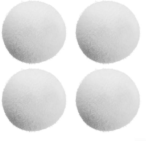 HEBEOT Esponja Piscina,Bola eliminadora de escoria de piscina y spa de 3 pulgadas, bolas de esponja reutilizables para eliminar la escoria, bola de esponja absorbente de aceite (4 piezas)
