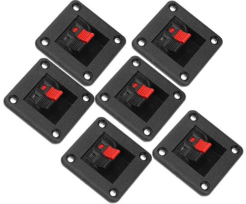 Angoily Speaker Connectors Terminal Connectors for Diy Speakers Electronics Red Black