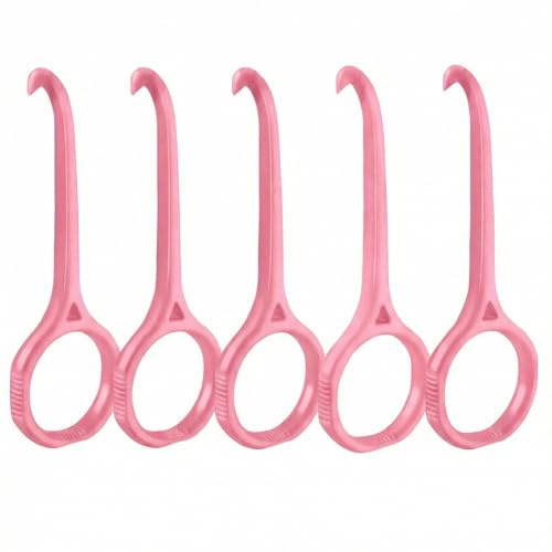 Maoerdental 5 st justeringsverktyg, rosa klar justeringsborttagningsverktyg för invisalign avtagbara behållare, justerare, hängslen borttagningssats (5 st rosa)