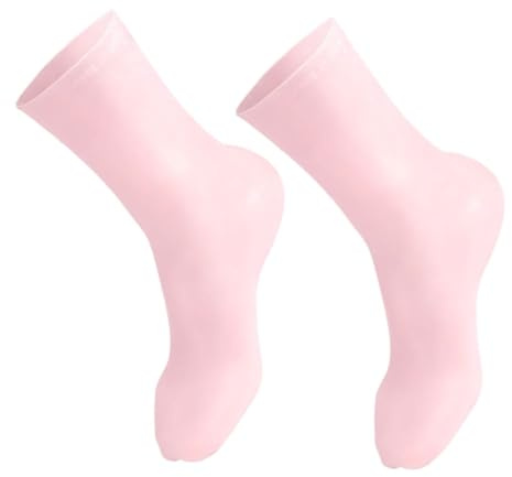 BESPORTBLE Wabenförmige Feuchtigkeitssocken für Trockene Füße Wiederverwendbar und Bequem Feuchtigkeitsspendende Socken für Nacht Weiche Fußüberzüge gegen Rissige Füße