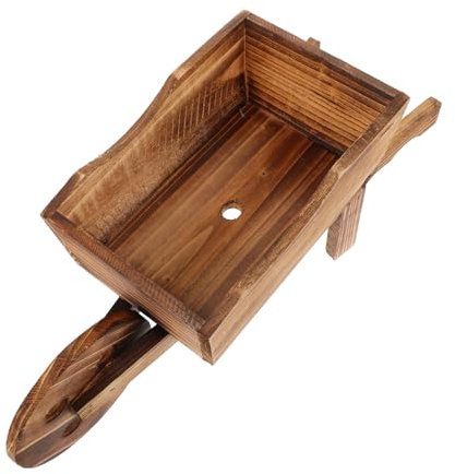 Abaodam Vaso Fioriera in Legno Forma Di Carriola Per Piante e Succulente Decorazione Giardino Esterno e Interno Fioriera Creativa Multiuso Per Casa e Ufficio