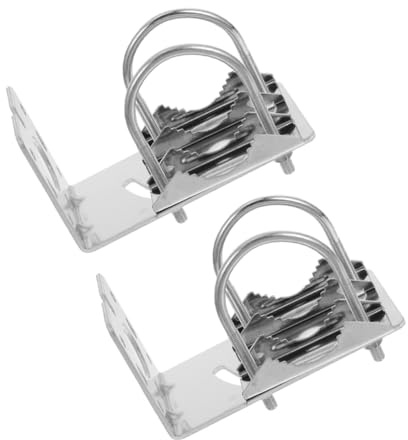 SEWACC 2pcs Outdoor Antenna Bracket Aluminum Alloy Weather Station Mounting Pole Rack for Antennas Outdoor Mounting