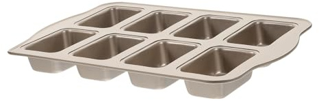 TOYANDONA Moule à Mini Cake Acier Antiadhésif Cavités Moule à Rectangulaire pour Cuisson Maison et Professionnelle Facile à Démouler et Nettoyer