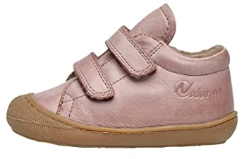 Naturino Cocoon VL-Lauflernschuhe aus Nappaleder mit Wollfutter Altrosa 25
