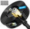 Lan Kabel 20meter Cat 8, Netzwerkkabel 20m Schwarz Internet Ethernet Kabel 40Gbps 2000MHz High Speed Gigabit Wifi Patchkabel SFTP Geschirmt Wlan RJ45 Kabel für Router Modem Switch
