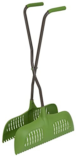 AMES Leaf Grabber Rake with Long Handle & Cushioned Grip for Leaves, Lawn Clippings, Twigs, Yard Waste