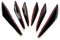 BARAC 6 Piezas Alerón Delantero Universal para Coche, Juego de Parachoques Delantero Spoiler Labio, Aletas de Parachoques Delanteros de Fibra de Carbono, para Reducir la Resistencia del Coche (Negro)