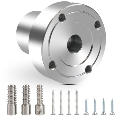 PHUKIMLONG Phukmlong 2 Wood Lathe Steel Faceplate Chucks with ScrewChuck, 1-8TPI Thread Woodworking Accessories Tools…, FP-2S