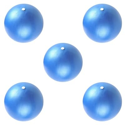 Mealoodiousmusea 5 Set 25cm Anti Burst Yoga Ball Übung Gym Pilates Fitness Bälle Balance Trainer Blau