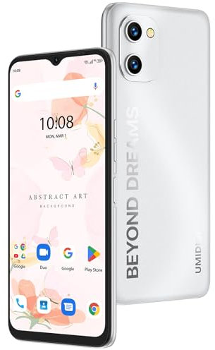 UMIDIGI Mobile Phones, 128GB ROM/2TB TF Phone Unlocked, 50MP Camera,Octa-Core Unlocked Phone Android,6GB RAM, 5150mAh,6.52”HD+Screen,4G LTE SIM Free, Dual SIM Smartphone, Face ID/GPS/OTG-UK Version