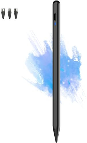 Kenkor Stylus Pen for Touch Screens, POM Feder Stift für Tablet, Type-C Touchscreen Stift Kompatibel mit Samsung/Huawei/Lenovo/Mi/Vivo und Anderen Android Smartphone und Tablet Geräten (Schwarz)