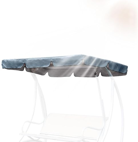 Ersatz-Schaukeldach – UV-geschütztes Dach, wasserdichte Schaukelabdeckung | Winddichte Ersatz-Überdachung | Unterstand für Gartenschaukel, Ersatz-Schaukelüberdachung für Outdoor-Schaukel für 3-Sitzer-