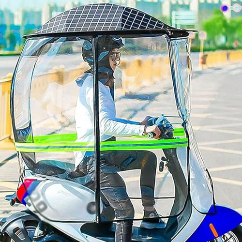 Housse de pluie pour scooter de mobilité - Imperméable - Pour véhicules électriques - Protection pliable - Pour scooter et voiture - Ajustement universel pour l'extérieur