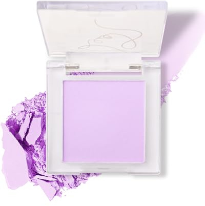 Paleta de sombras de ojos mate, sombra de ojos morada y crema, altamente pigmentada, resistente al agua y duradera, textura fina, acabado metálico de perlas, maquillaje para ojos para niñas y mujeres