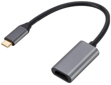 Adaptateur USB 3.1 Type-C Vers HDMI – Convertisseur TV HD 4K, Compatible Avec MacBook/iPad/Samsung/Xiaomi/iPhone 15/PC/TV(Black)