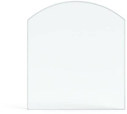 Feuercampus Funkenschutzplatte Glas Segmentbogen 120×100×0,6 cm ESG Kamin Bodenplatte hitzebeständig Schutzplatte Feuerstelle Ofenunterlage Sicherheitsglas