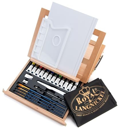 Royal and Langnickel REA4901 - Juego de Pintura acrílica con Caballete y Bolsa