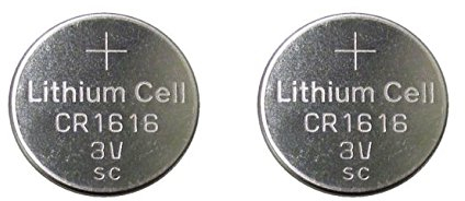 Techtastic 2x CR1616 Key Car Batteries Cells / Alarm Fob Remote Batteries