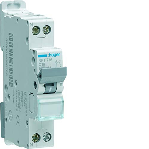disjoncteur hager - 1 phase + neutre - 4a - 6ka - courbe d - vis / vis